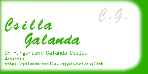 csilla galanda business card